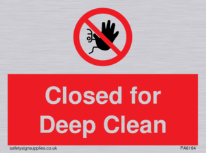 Closed for Deep Clean