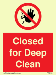 Closed for Deep Clean