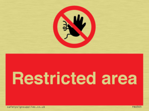 Restricted area
