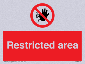 Restricted area