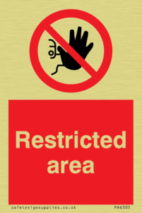 Restricted area