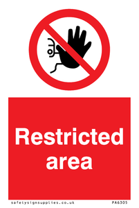 Restricted area