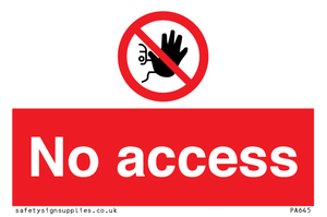No access 