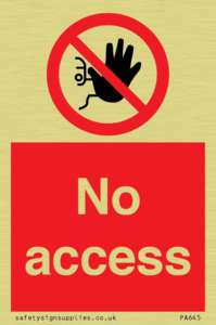 No access 
