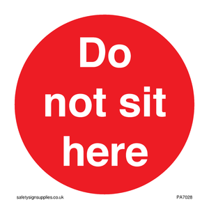 Do not sit here