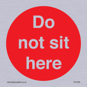 Do not sit here