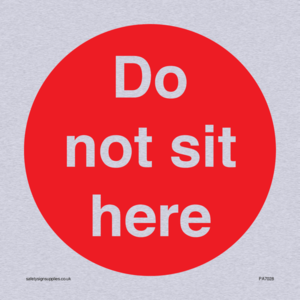Do not sit here