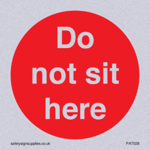 Do not sit here
