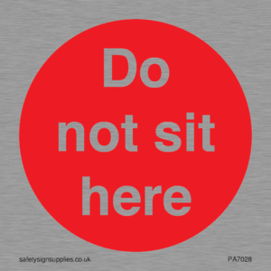 Do not sit here