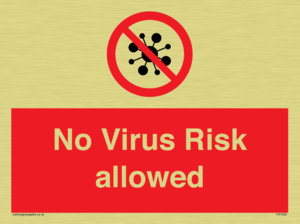 No Virus Risk allowed