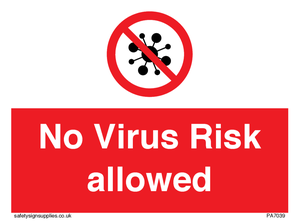 No Virus Risk allowed