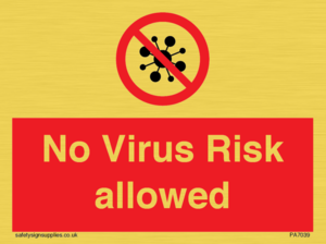 No Virus Risk allowed