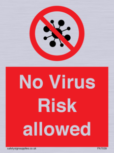 No Virus Risk allowed