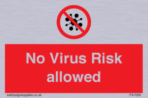 No Virus Risk allowed