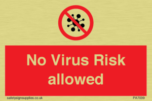 No Virus Risk allowed