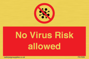 No Virus Risk allowed