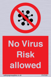 No Virus Risk allowed