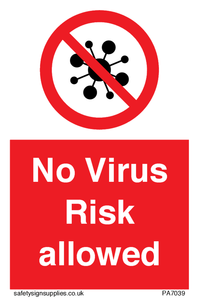 No Virus Risk allowed