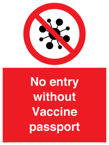 No entry without Vaccine passport