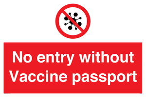 No entry without Vaccine passport