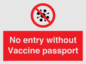 No entry without Vaccine passport
