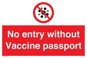 No entry without Vaccine passport