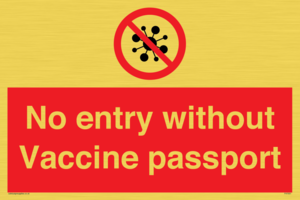 No entry without Vaccine passport