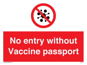 No entry without Vaccine passport