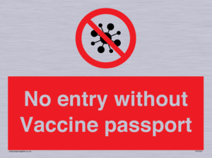No entry without Vaccine passport