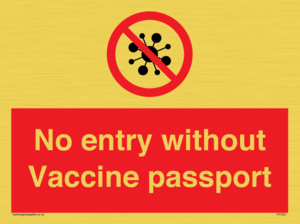 No entry without Vaccine passport