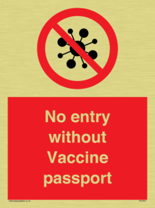 No entry without Vaccine passport