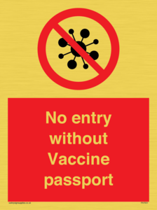 No entry without Vaccine passport