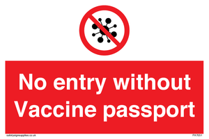 No entry without Vaccine passport