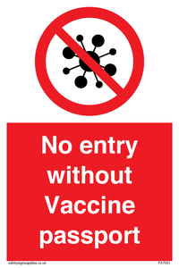 No entry without Vaccine passport