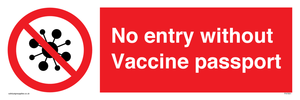 No entry without Vaccine passport