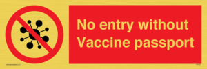 No entry without Vaccine passport