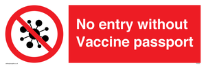 No entry without Vaccine passport