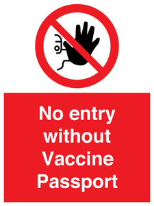 No entry without Vaccine Passport
