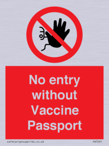 No entry without Vaccine Passport