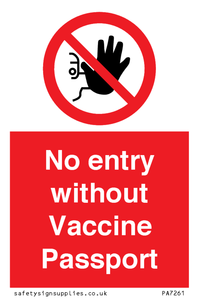 No entry without Vaccine Passport