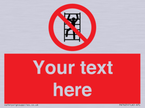 Custom prohibition No climbing