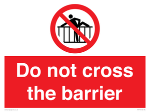 Do not cross the barrier