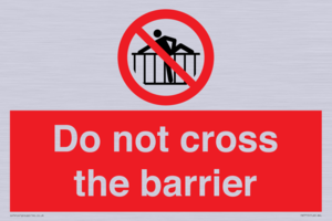 Do not cross the barrier