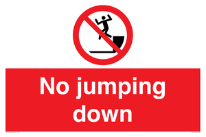 No jumping down