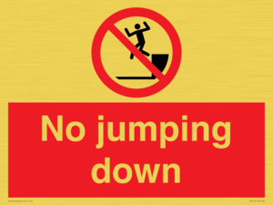No jumping down