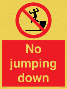 No jumping down