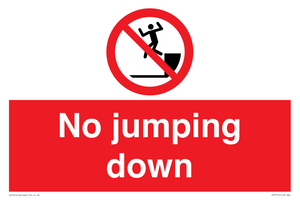 No jumping down
