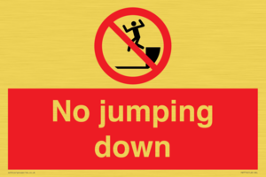 No jumping down