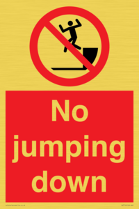 No jumping down