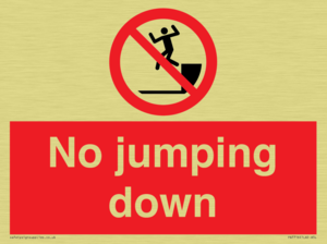 No jumping down